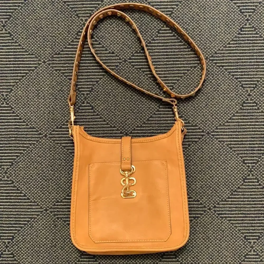 Steve Madden Bag Crossbody Purse Light Brown with Gold Accents